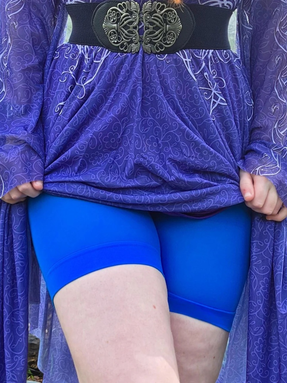 SNAG  Directoire Blue Chub Rub Shorts